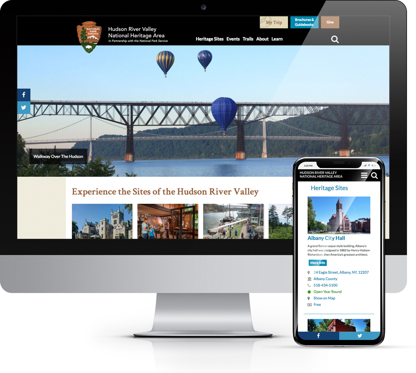 Town of Whitestown and City of Oswego Websites
